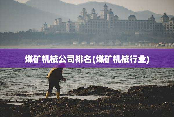 煤矿机械公司排名(煤矿机械行业)