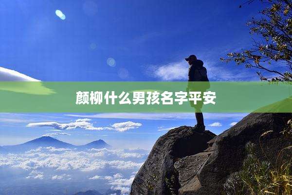 颜柳什么男孩名字平安