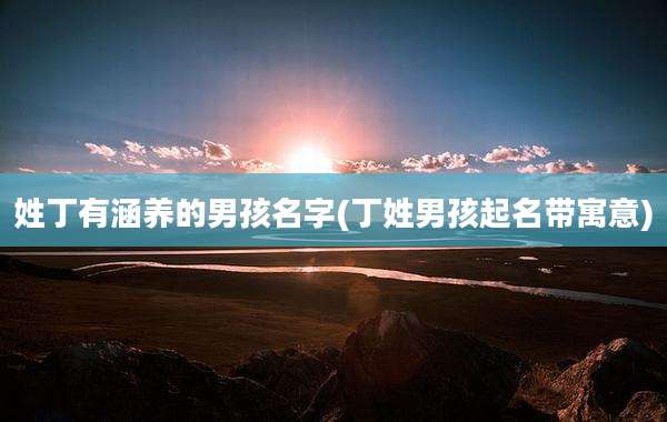 姓丁有涵养的男孩名字(丁姓男孩起名带寓意)
