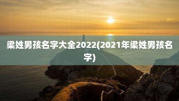 梁姓男孩名字大全2022(2021年梁姓男孩名字)