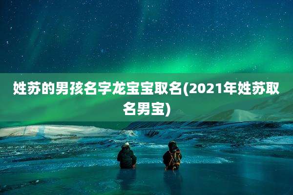 姓苏的男孩名字龙宝宝取名(2021年姓苏取名男宝)