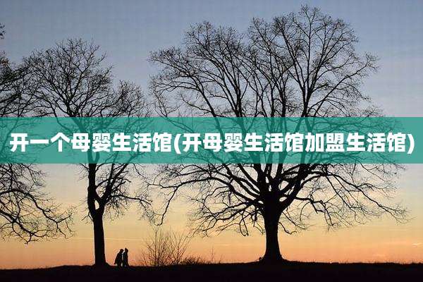 开一个母婴生活馆(开母婴生活馆加盟生活馆)
