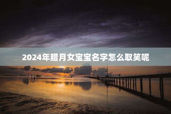 2024年腊月女宝宝名字怎么取笑呢