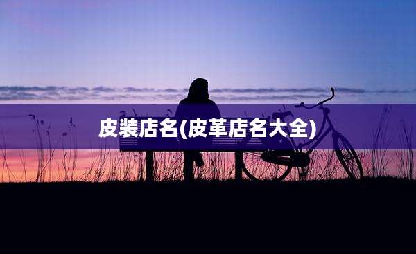 皮装店名(皮革店名大全)