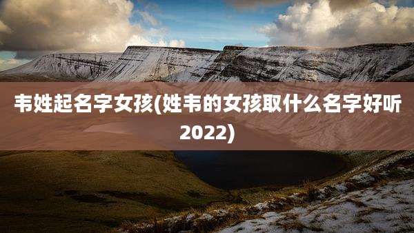 韦姓起名字女孩(姓韦的女孩取什么名字好听2022)