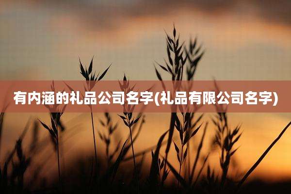 有内涵的礼品公司名字(礼品有限公司名字)