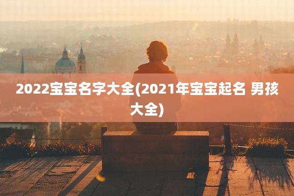 2022宝宝名字大全(2021年宝宝起名 男孩大全)