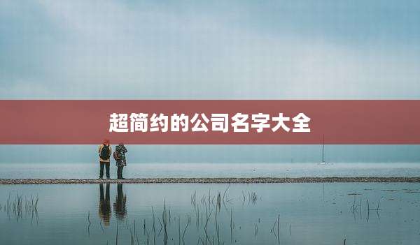 超简约的公司名字大全