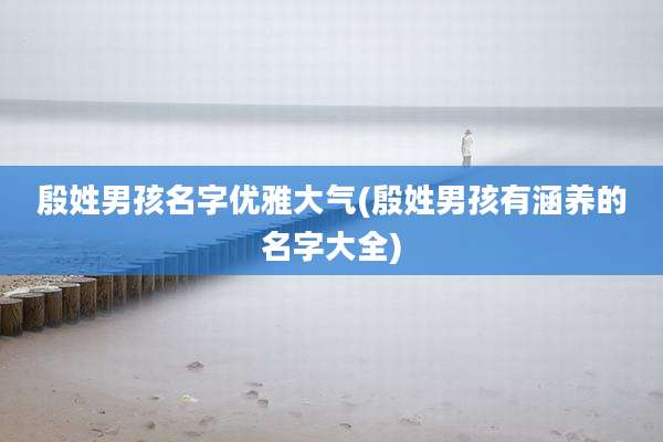 殷姓男孩名字优雅大气(殷姓男孩有涵养的名字大全)