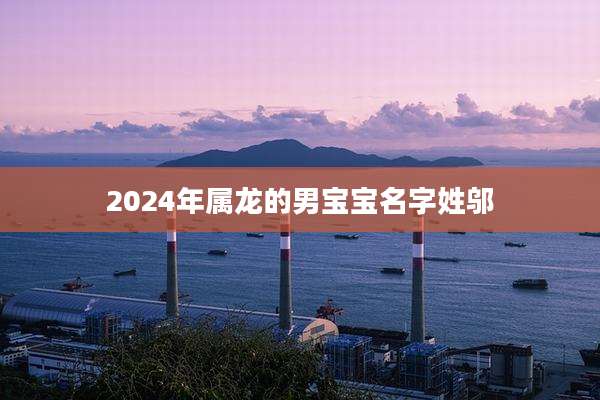 2024年属龙的男宝宝名字姓邬
