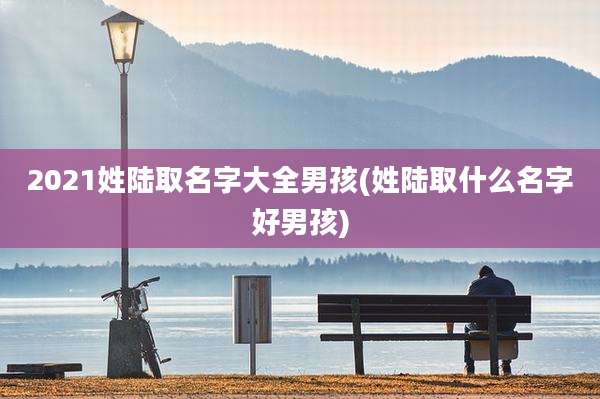 2021姓陆取名字大全男孩(姓陆取什么名字好男孩)