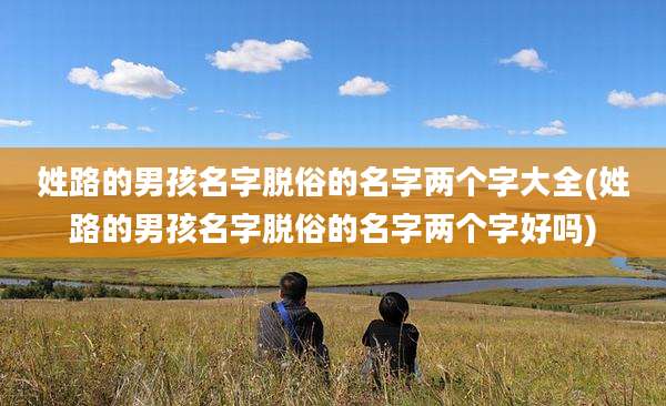 姓路的男孩名字脱俗的名字两个字大全(姓路的男孩名字脱俗的名字两个字好吗)