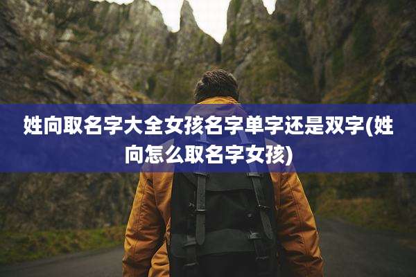 姓向取名字大全女孩名字单字还是双字(姓向怎么取名字女孩)