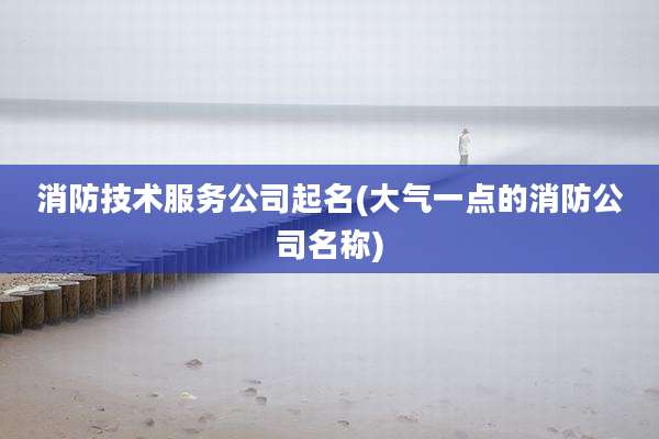 消防技术服务公司起名(大气一点的消防公司名称)