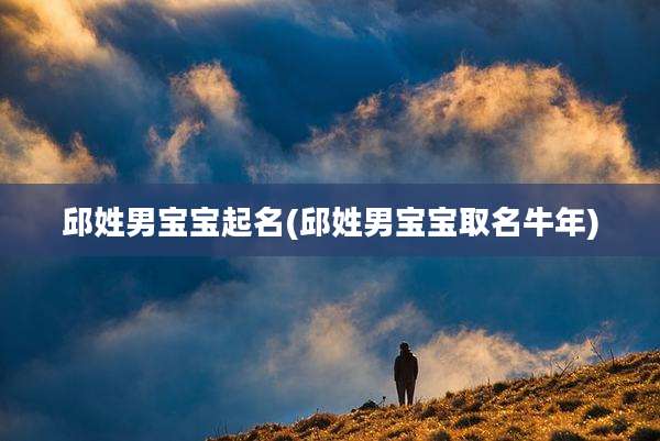邱姓男宝宝起名(邱姓男宝宝取名牛年)