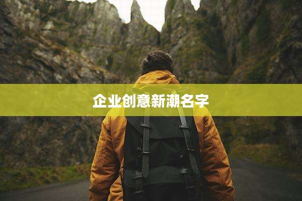 企业创意新潮名字