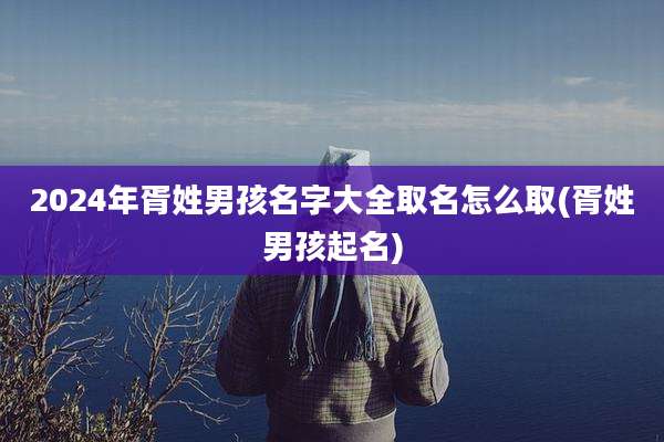 2024年胥姓男孩名字大全取名怎么取(胥姓男孩起名)