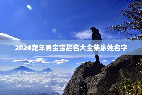 2024龙年男宝宝起名大全集廖姓名字