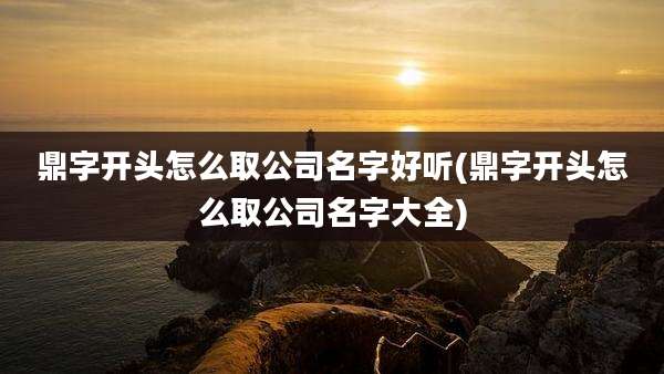 鼎字开头怎么取公司名字好听(鼎字开头怎么取公司名字大全)