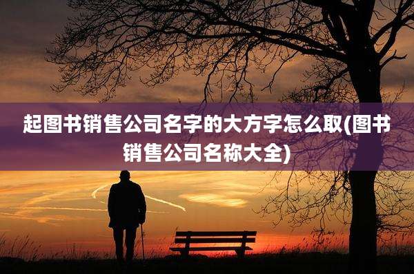 起图书销售公司名字的大方字怎么取(图书销售公司名称大全)