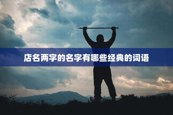 店名两字的名字有哪些经典的词语