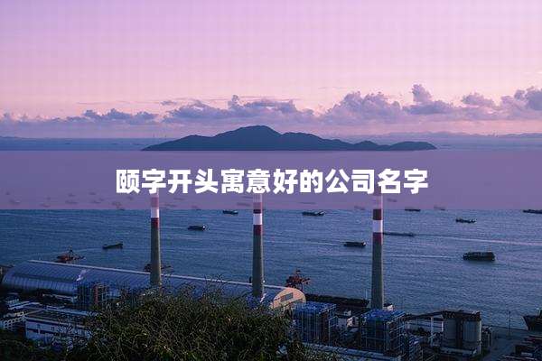 颐字开头寓意好的公司名字