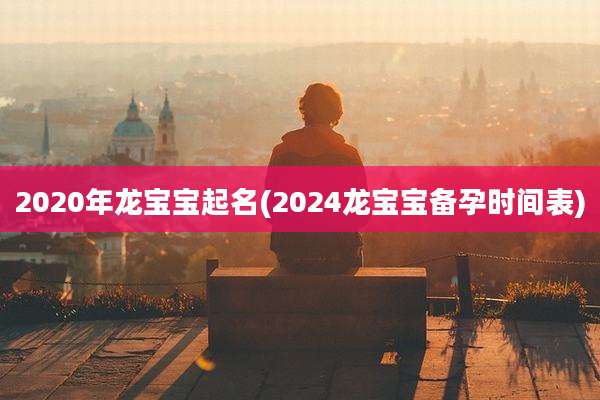 2020年龙宝宝起名(2024龙宝宝备孕时间表)