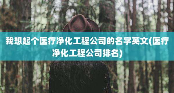 我想起个医疗净化工程公司的名字英文(医疗净化工程公司排名)