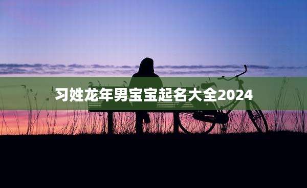 习姓龙年男宝宝起名大全2024