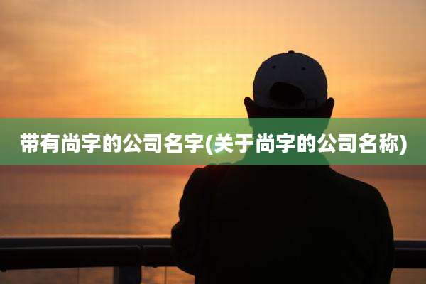 带有尚字的公司名字(关于尚字的公司名称)