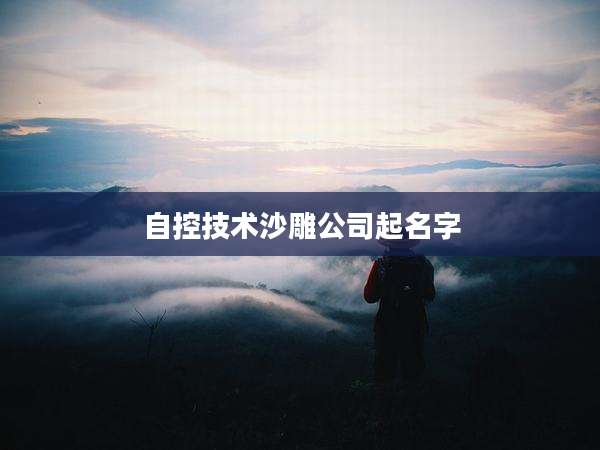 自控技术沙雕公司起名字