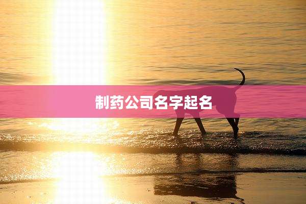 制药公司名字起名