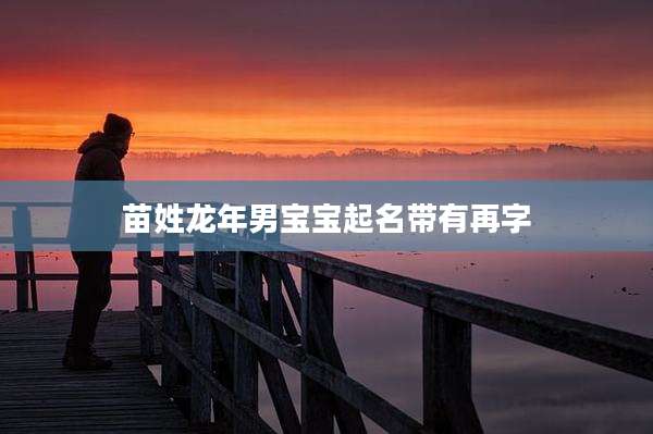 苗姓龙年男宝宝起名带有再字