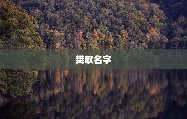 樊取名字