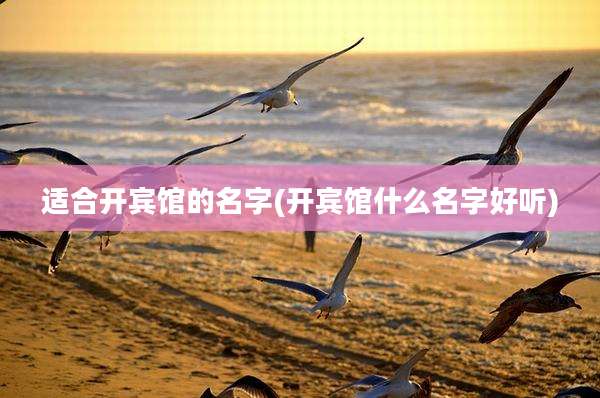 适合开宾馆的名字(开宾馆什么名字好听)
