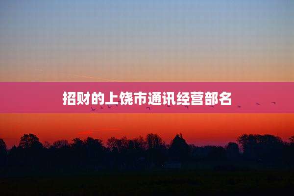 招财的上饶市通讯经营部名