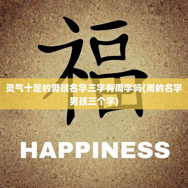 灵气十足的男孩名字三字有周字吗(周的名字男孩三个字)