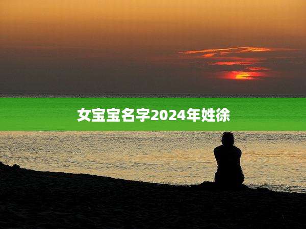 女宝宝名字2024年姓徐