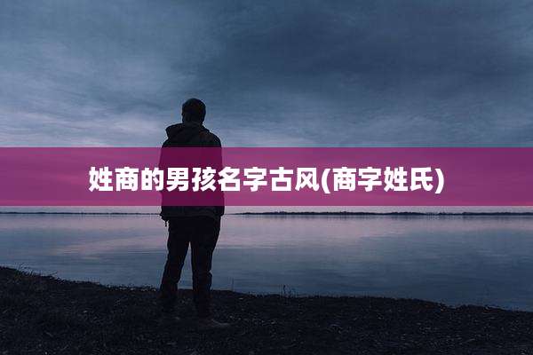 姓商的男孩名字古风(商字姓氏)