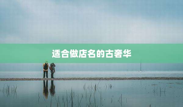 适合做店名的古奢华