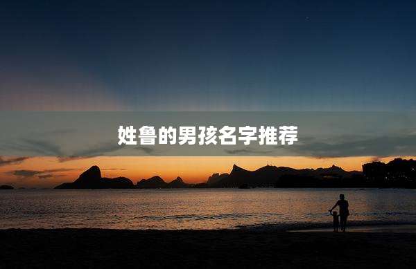 姓鲁的男孩名字推荐