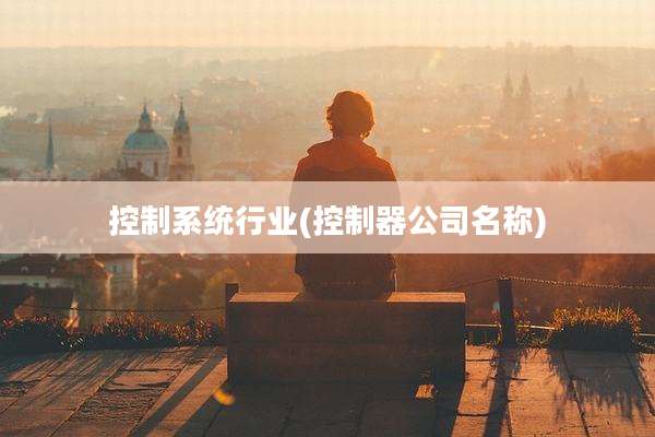 控制系统行业(控制器公司名称)
