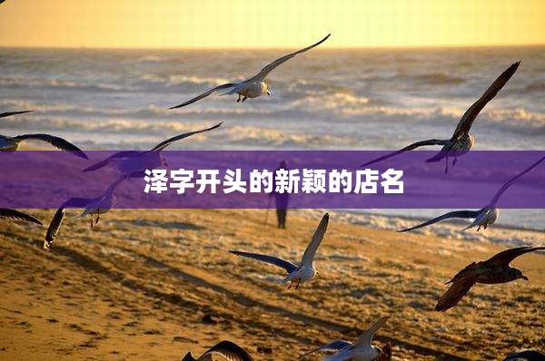 泽字开头的新颖的店名