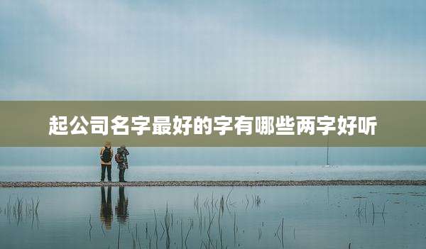 起公司名字最好的字有哪些两字好听