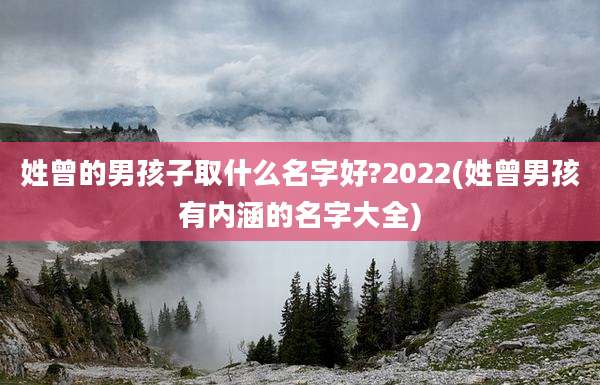 姓曾的男孩子取什么名字好?2022(姓曾男孩有内涵的名字大全)