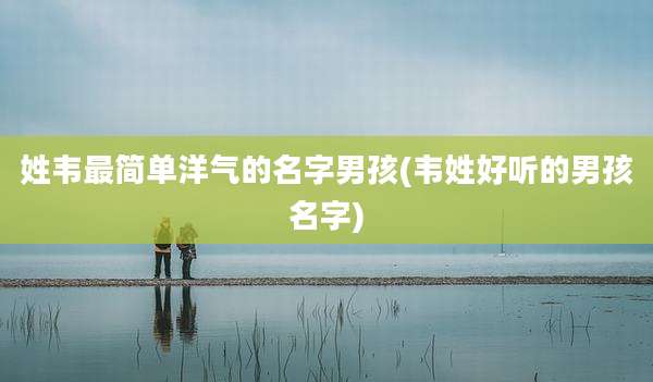 姓韦最简单洋气的名字男孩(韦姓好听的男孩名字)