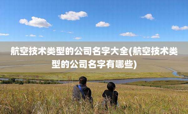 航空技术类型的公司名字大全(航空技术类型的公司名字有哪些)