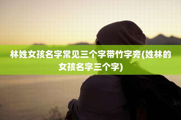 林姓女孩名字常见三个字带竹字旁(姓林的女孩名字三个字)