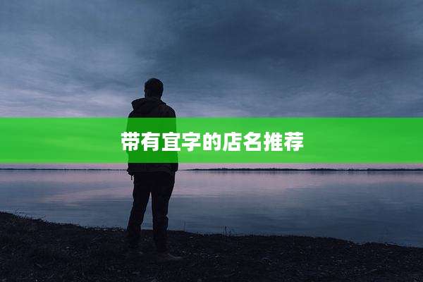 带有宜字的店名推荐