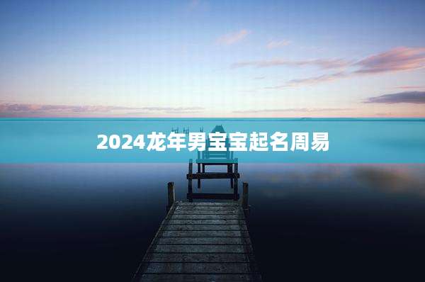 2024龙年男宝宝起名周易